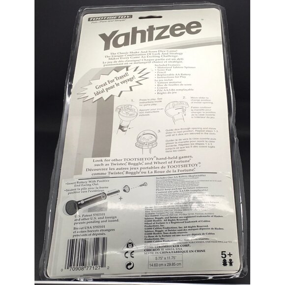 Yahtzee Shake And Score Motorized Electronic Handheld Tootsie Toy Hasbro New - Picture 3 of 3